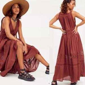 Free People Carla Lace Maxi Dress TLC